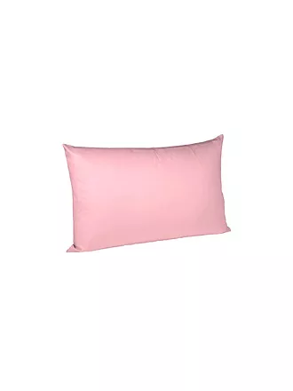 FLEURESSE | Satin-Kissenbezug "Royal Uni" 2-er 40x60cm (Schwarz) | rosa